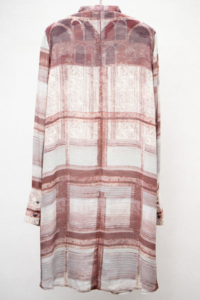 Tapestry Print Shirt Dress