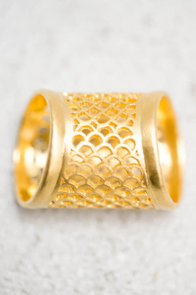 22k Gold Double Filagree Ring