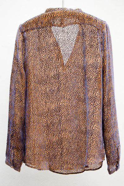 Gold & Navy Goa Top