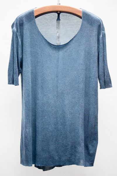 Indigo Wash Boxy Tee