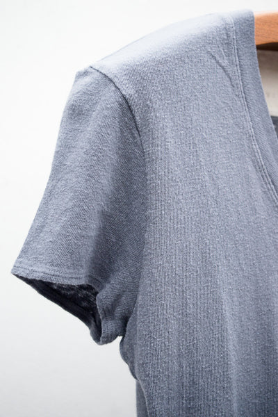 Charcoal Short Sleeve U Neck