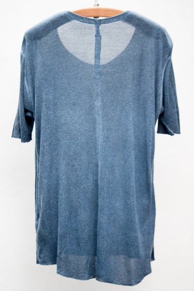 Indigo Wash Boxy Tee