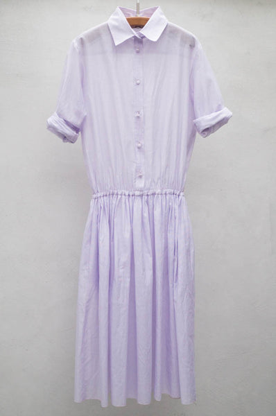 Lilac Long Sleeve Shirtdress