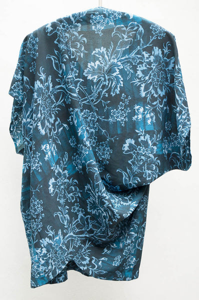 Indigo Floral Shape Top