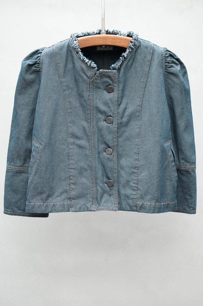 Denim Cropped Jacket