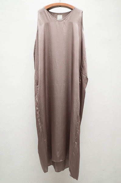 Bronze Long Slip Dress