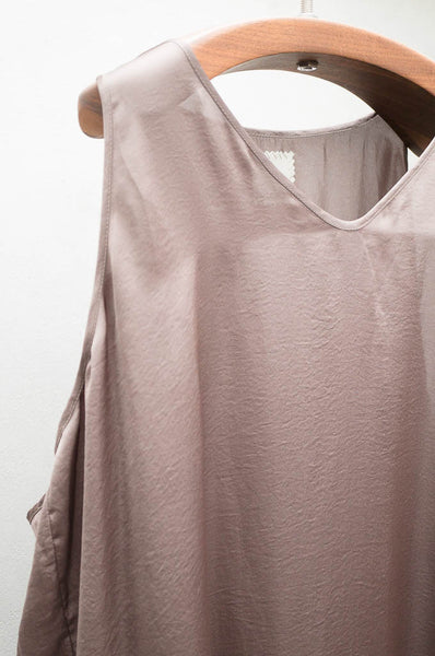 Bronze Long Slip Dress