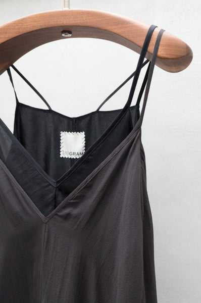 Charcoal Chiffon Layer Dress