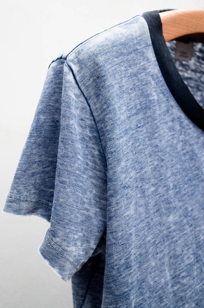Indigo Missy Burnout Tee