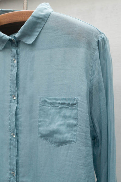 Acqua Shirt With Glass Buttons