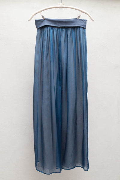 Long Silk Chiffon Skirt