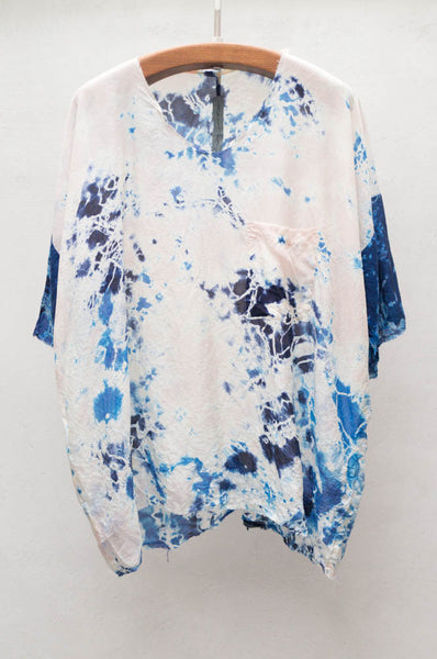 Floral Tie Dye Oversized Tee