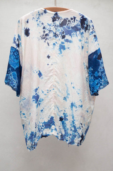 Floral Tie Dye Oversized Tee