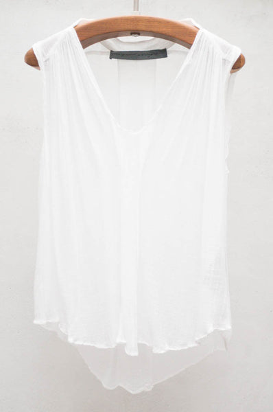 White Sleeveless Top