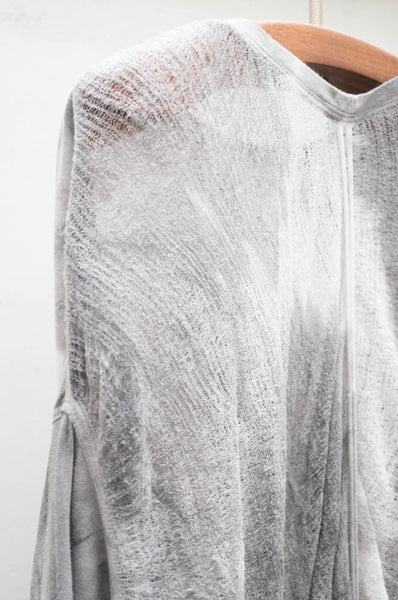 Grey Tie Dye Butterfly Top
