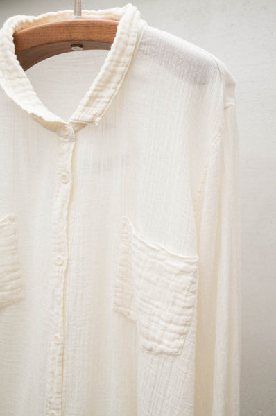 Ivory Long Sleeve Blouse