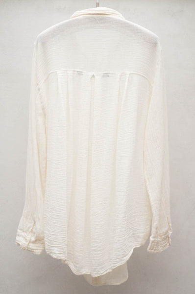 Ivory Long Sleeve Blouse