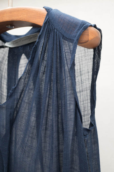 Navy Sleeveless Top