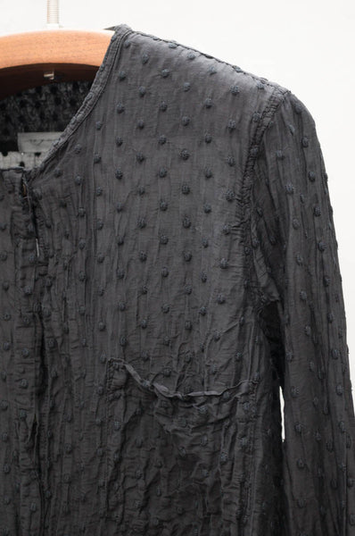 Black Dots Button Up Blouse