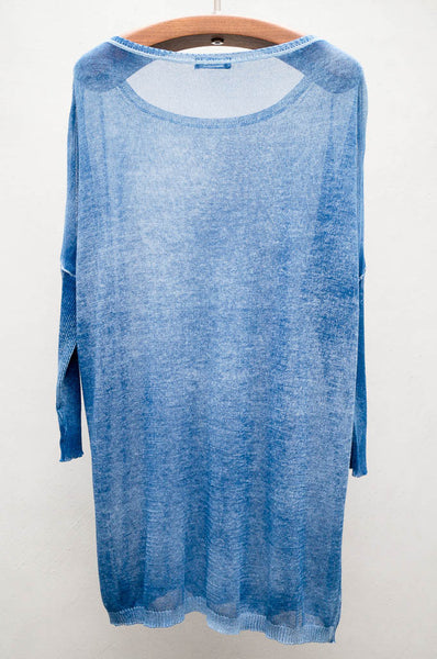 Blue Oversized Pullover