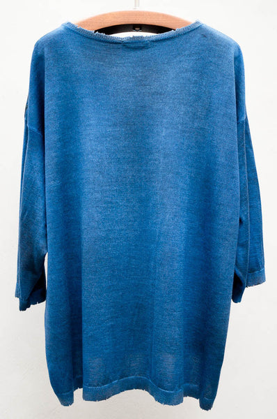 Blue Scarf Pullover