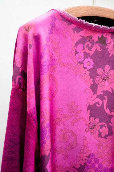 Pink Scarf Pullover