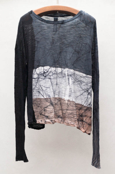 Crackle Long Sleeve Trapeze Top
