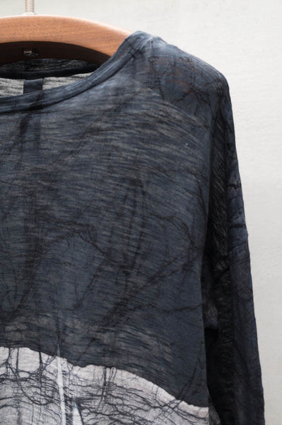 Crackle Long Sleeve Trapeze Top