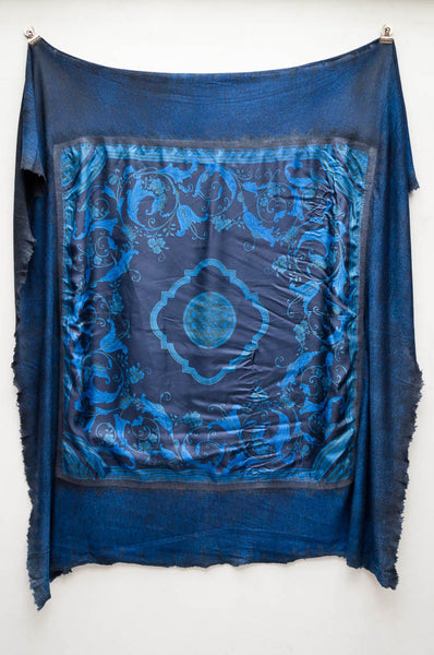 Blue Vintage Scarf