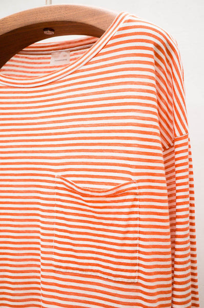 Orange Stripe Tee