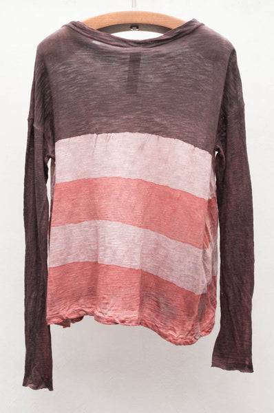 Iron Stripe Long Sleeve Trapeze Top