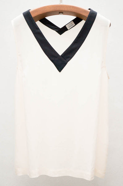 Two Tone Sleeveless Top