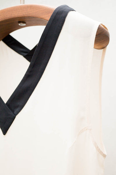 Two Tone Sleeveless Top