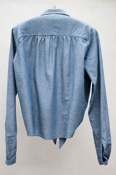 Chambray Tie Top