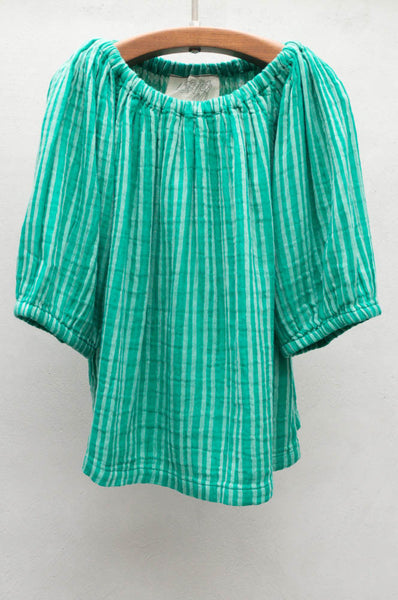 Green Holland Stripe Sorbet Top