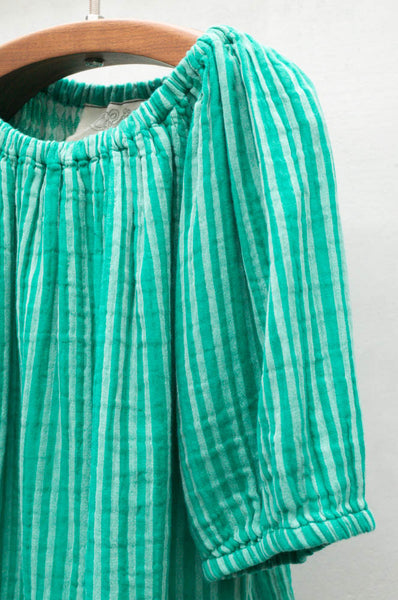 Green Holland Stripe Sorbet Top