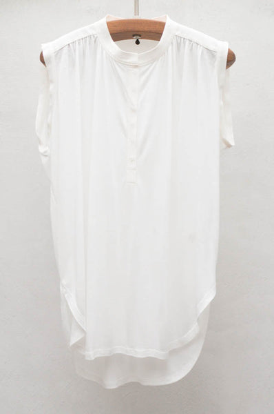 Cream Gathered Top