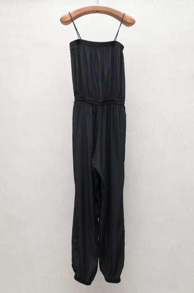 Black Silk Jumpsuit