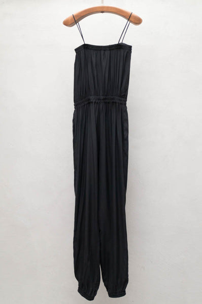 Black Silk Jumpsuit