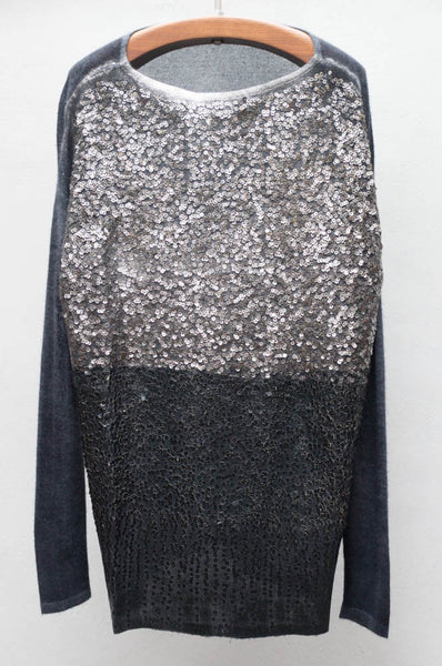 Grey Sweater with Pallets