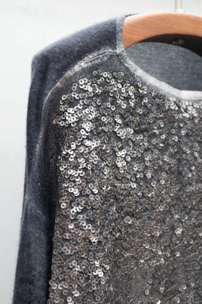 Grey Sweater with Pallets