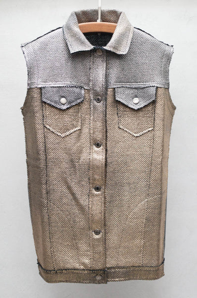 Gold Deconstructed Vest