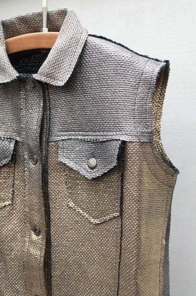 Gold Deconstructed Vest