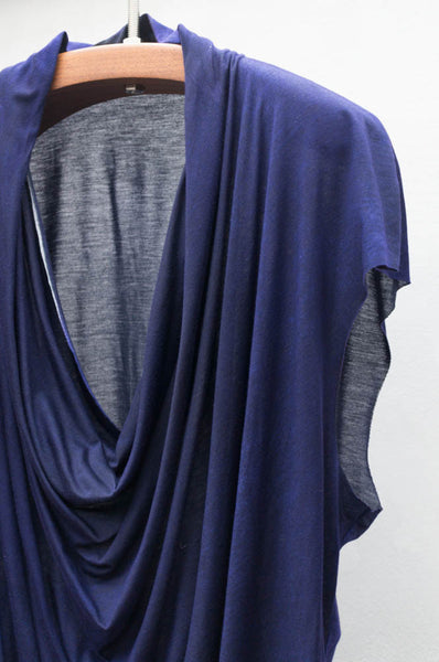 Purple Drape Neck Top