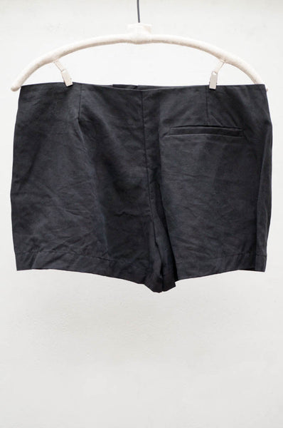 Leather Front Shorts