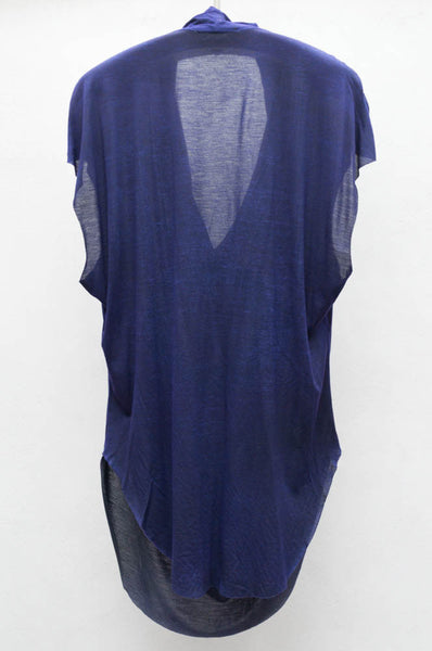 Purple Drape Neck Top