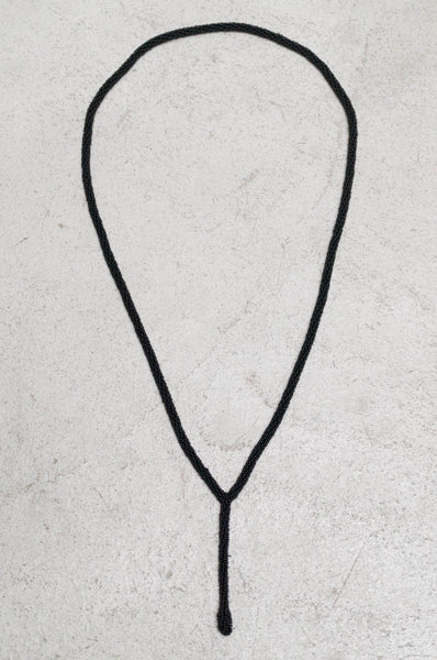 Black Beaded Necklace