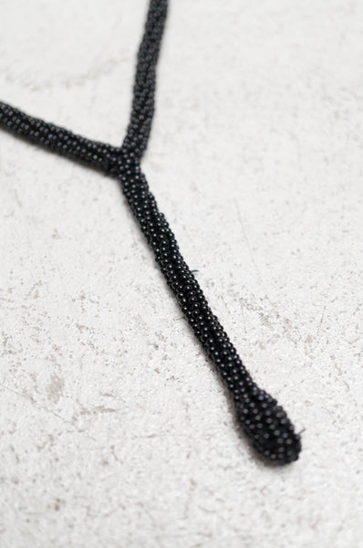 Black Beaded Necklace