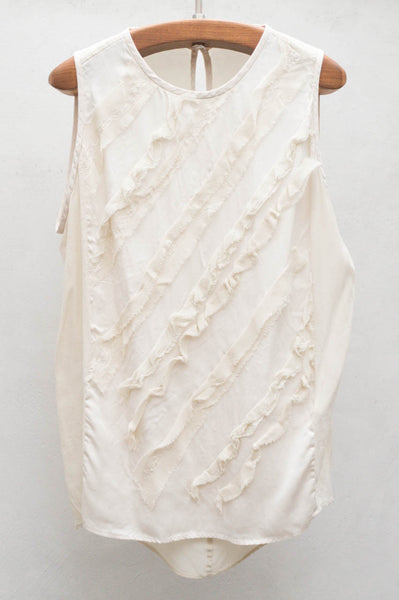 White Sleeveless Top