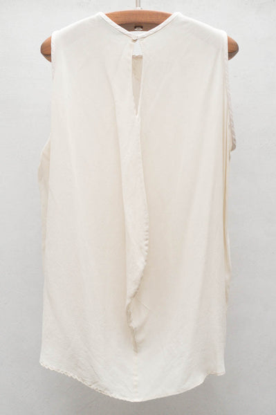 White Sleeveless Top